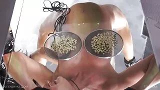 Vecumā meitene attīrīta un dziļurbuma Matains Maksts Ar dildo